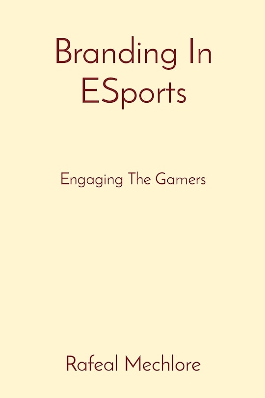 Front cover_Branding In ESports