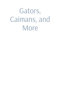 Front cover_Gators, Caimans, and More
