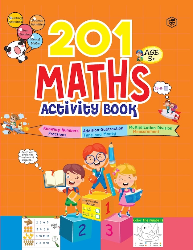 Couverture_201 Maths Activity Book - Fun Activities and Math Exercises For Children