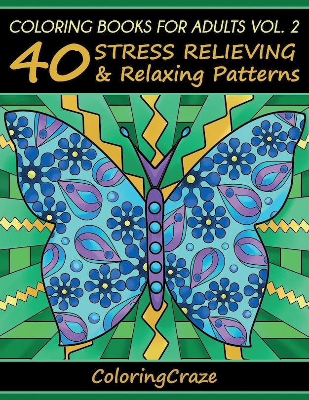 Front cover_Coloring Books For Adults Volume 2