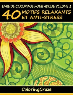 Couverture_Livre de coloriage pour adulte Volume 1