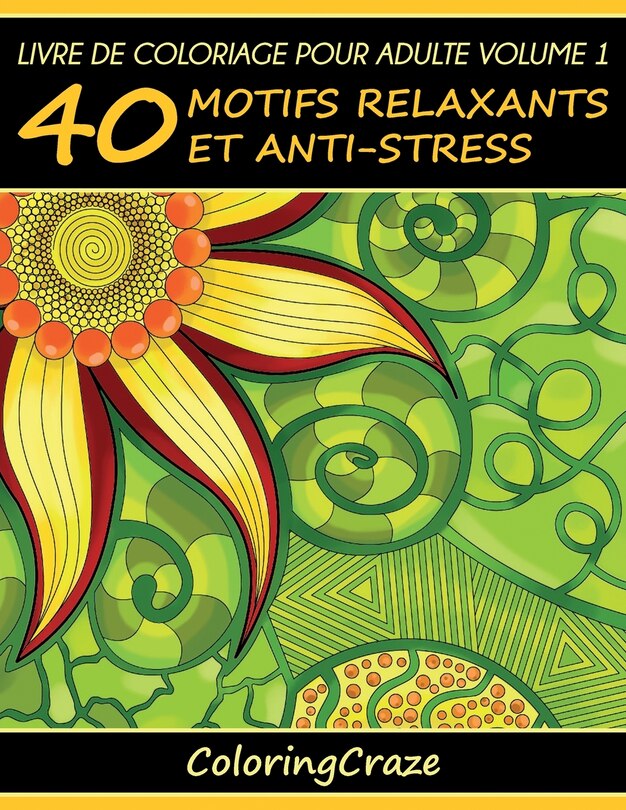 Couverture_Livre de coloriage pour adulte Volume 1
