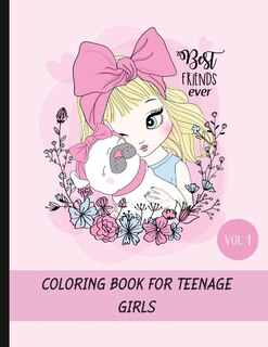 Front cover_Coloring book for teenage girls