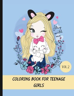 Front cover_Coloring book for teenage girls