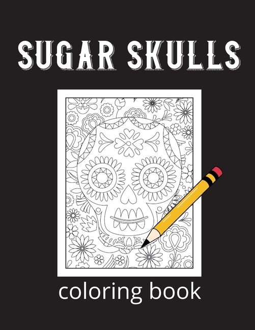 Front cover_Sugar skulls coloring book
