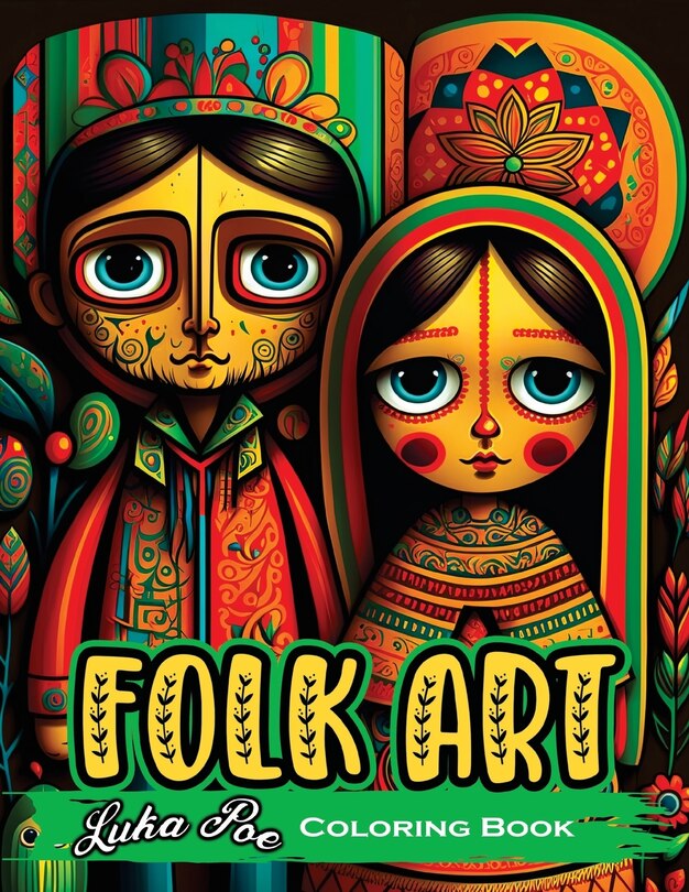 Couverture_Folk Art Coloring Book