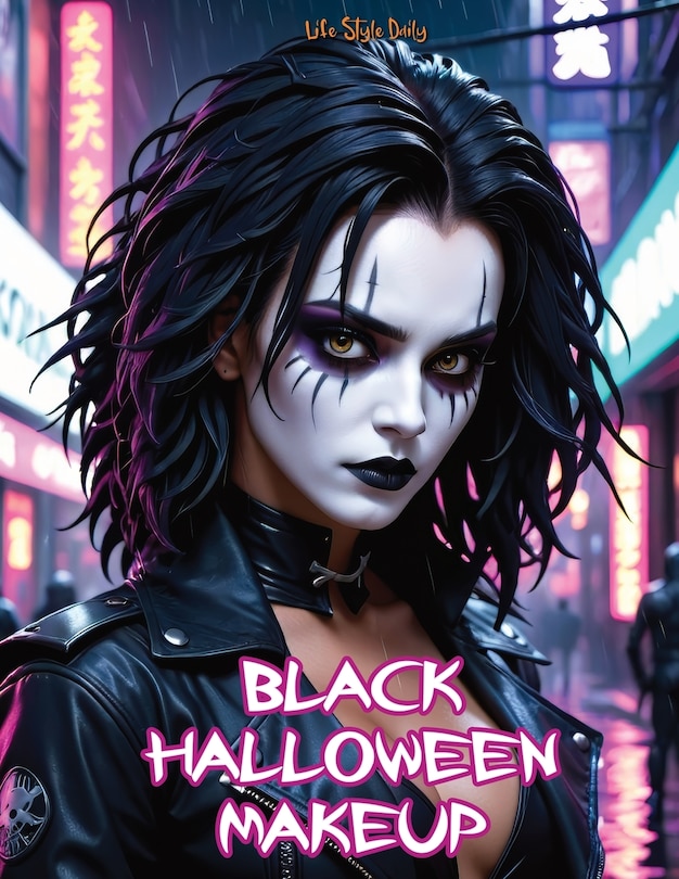 Front cover_Black Halloween Makeup
