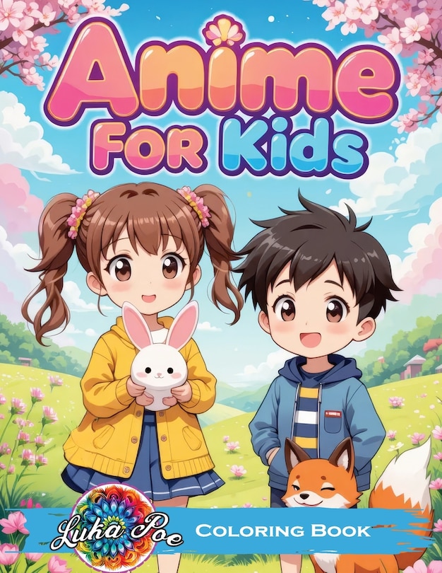 Couverture_Anime Coloring Book for Kids