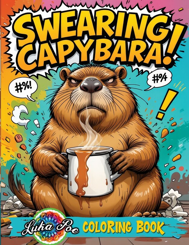 Couverture_Swearing Capybara Coloring Book