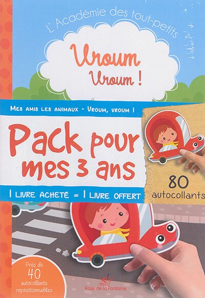 Front cover_Pack Pour Mes 3 Ans - Mes Amis Les Animaux/vroum Vroum!