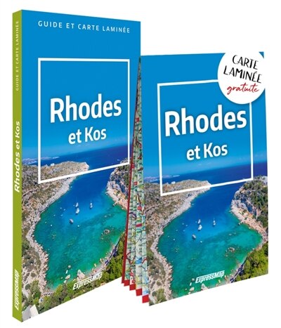 Front cover_Rhodes et Kos : guide + carte laminée