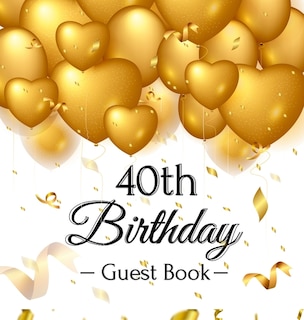 Front cover_40th Birthday Guest Book