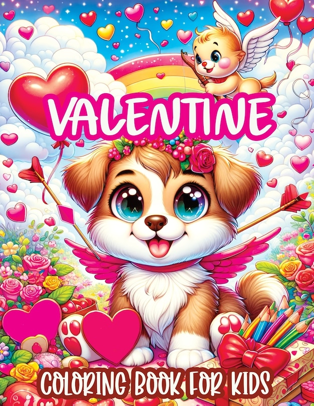Front cover_Valentine Coloring Book for Kids