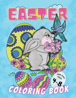 Front cover_Easter Coloring Book for Kids Ages 4-8
