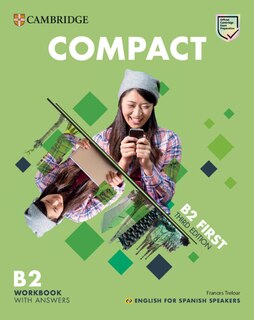 Couverture_Compact First Workbook with Answers with Audio English for Spanish Speakers