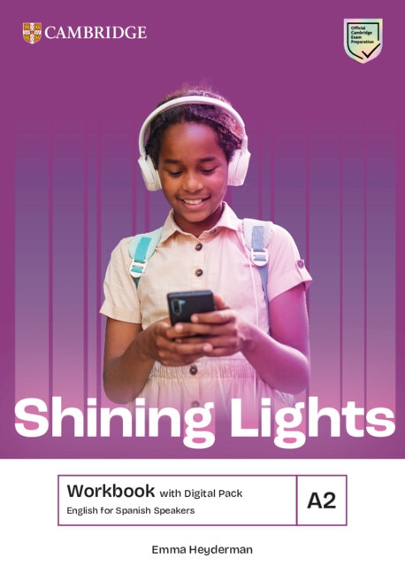 Couverture_Shining Lights A2 Workbook with Digital Pack English for Spanish Speakers