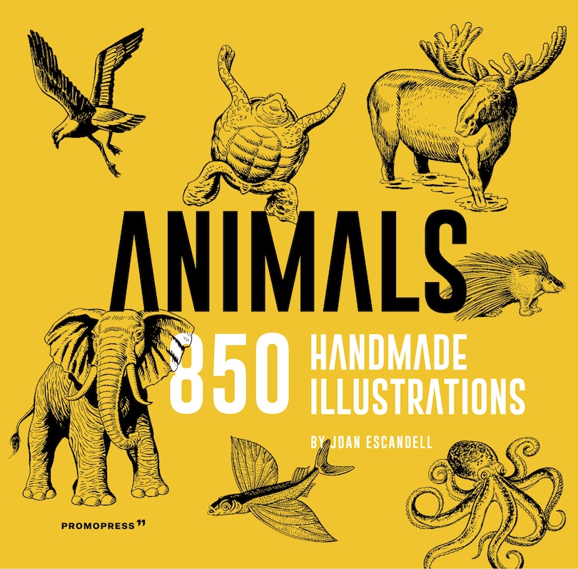 Front cover_Animals: 850 Handmade Illustrations
