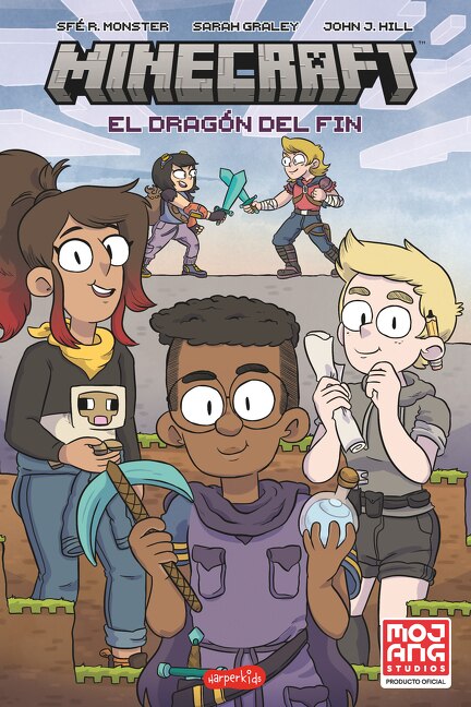 Front cover_El Dragón del Fin. Minecraft (Minecraft. Comic - Spanish Edition)