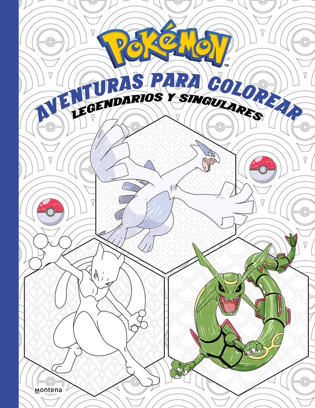 Front cover_Pokémon. Aventuras para colorear: legendarios y singulares / Pokémon Coloring Adventures #2: Legendary & Mythical Pokémon