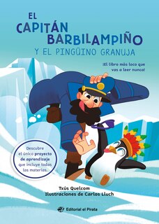 Couverture_El capitán Barbilampiño y el pingüino granuja / Captain Beardless and the Very Cheeky Penguin (Spanish Edition)