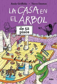 Front cover_La Casa En El Árbol De 52 Pisos / The 52-story Treehouse: Vegetable Villains!