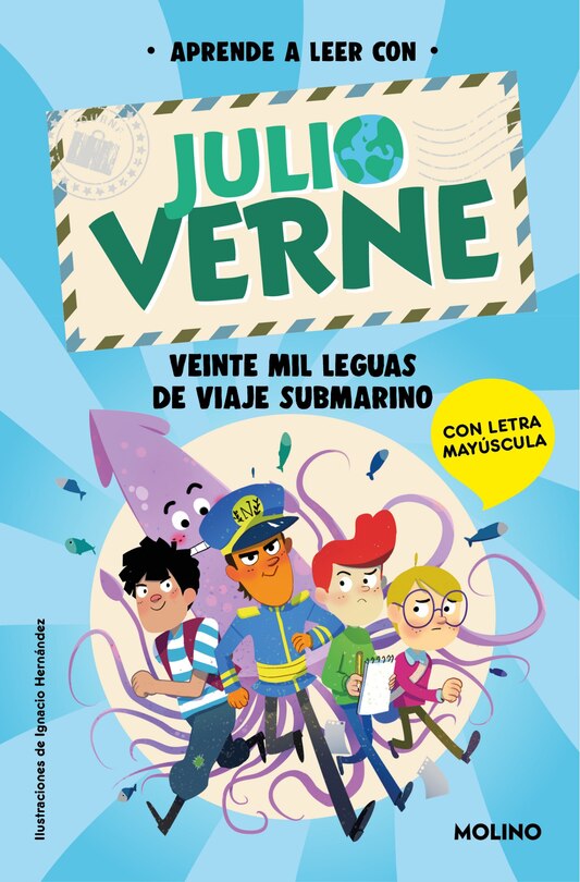 Front cover_PHONICS IN SPANISH-Aprende a leer con Julio Verne: Veinte mil leguas de viaje submarino / PHONICS IN SPANISH-Twenty-Thousand Leagues Under the Sea