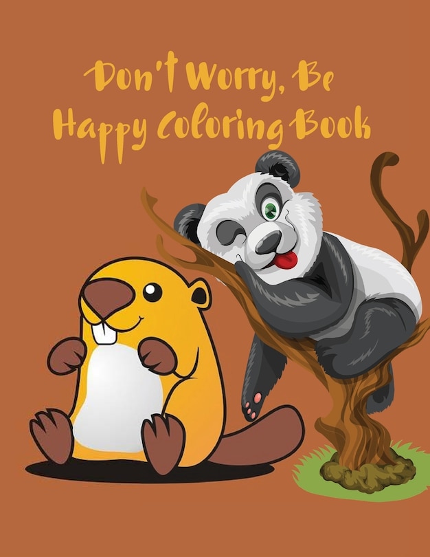 Couverture_Don't Worry, Be Happy Coloring Book
