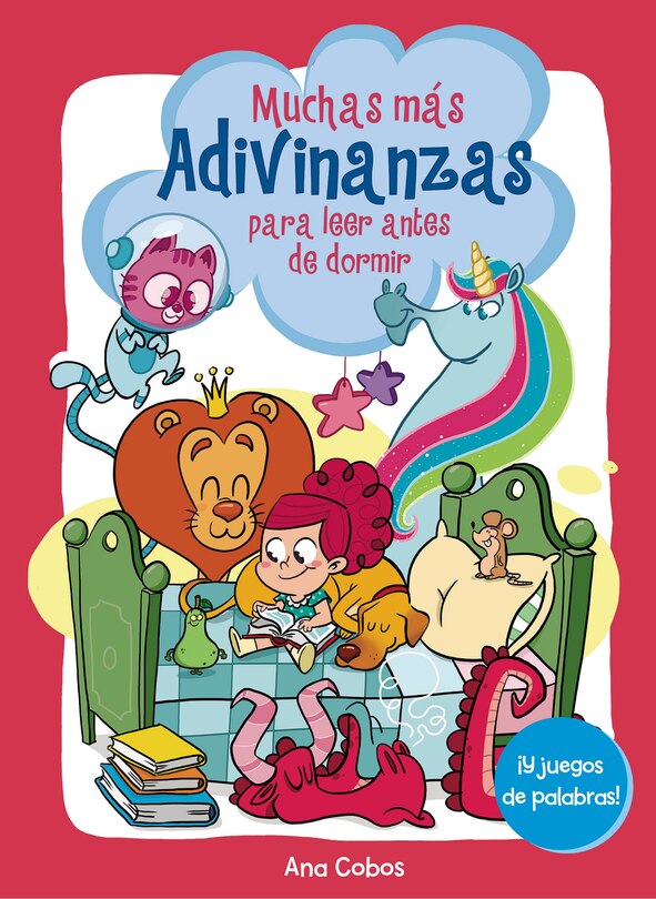 Front cover_Muchas más adivinanzas para leer antes de dormir (¡y juegos de palabras!) / Many More Riddles for Bedtime (And Word Games!