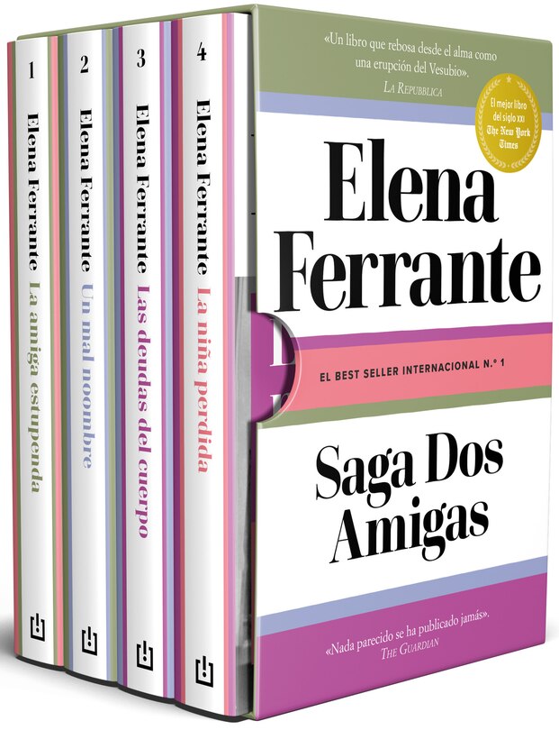 Couverture_Estuche Saga Dos amigas (La amiga estupenda / Un mal nombre / Las deudas del cuerpo / La niña perdida) / Neapolitan Novels Saga. Boxed Set