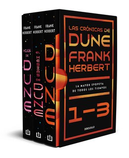 Front cover_Estuche Las Crónicas De Dune: Dune, El Mesías De Dune E Hijos De Dune / Frank Herbert's Dune Saga 3-book Boxed Set: Dune,dune Messiah, And Children Of Dune