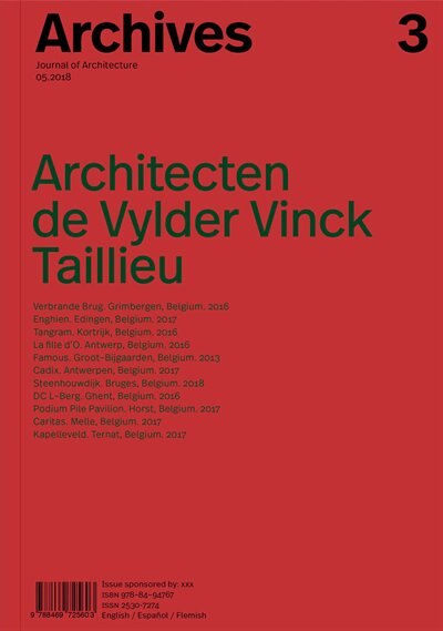 Front cover_Architecten de Vylder Vinck Taillieu