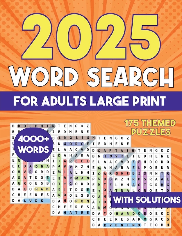 Couverture_2025 Word Search for Adults Large Print 4000+ Words