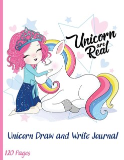 Unicorn Draw And Write Paper For Kids: Grades K-2 Primary Composition Half Page Lined Paper With Drawing Space (8.5 X 11 Notebook), Learn