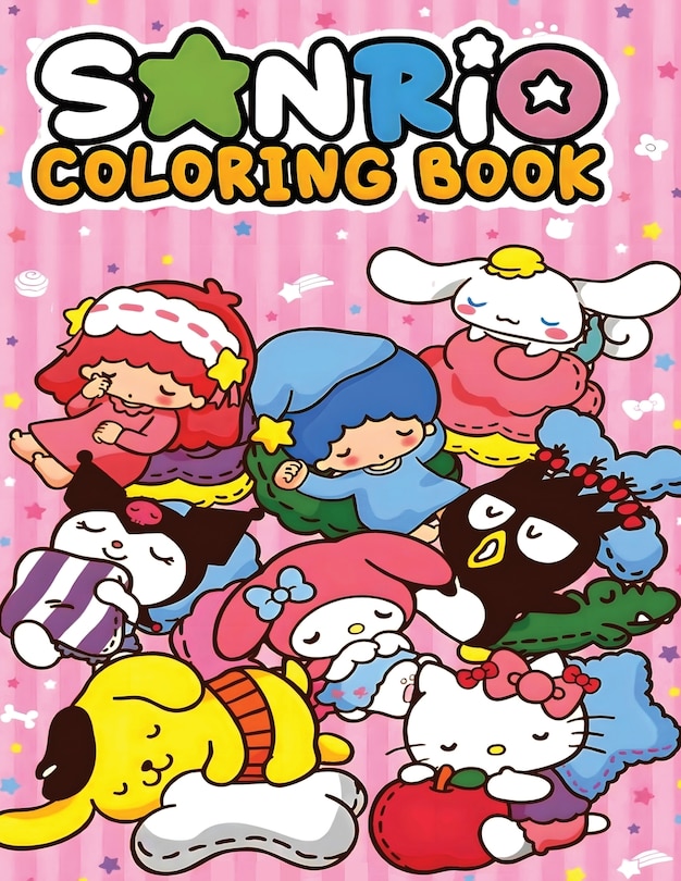Front cover_Sanrio Coloring Book