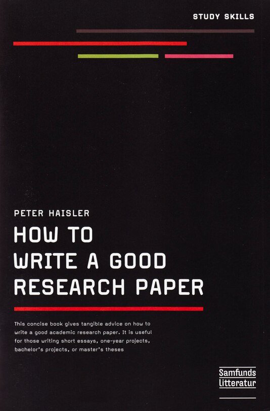 How To Write A Good Research Paper