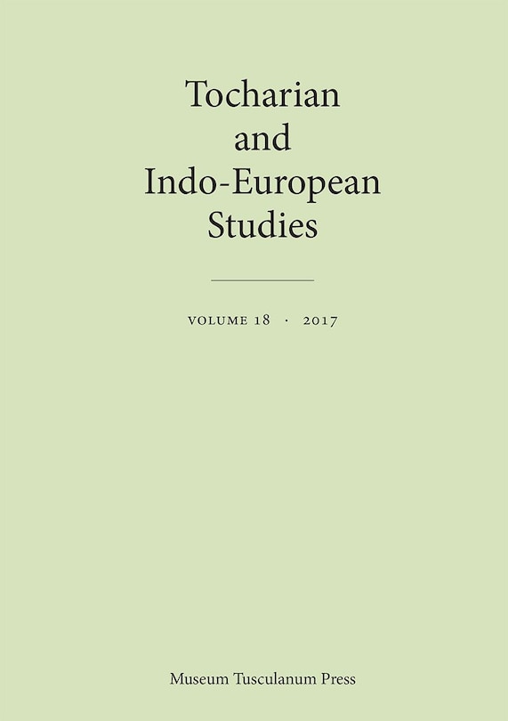 Front cover_Tocharian and Indo-European Studies 18
