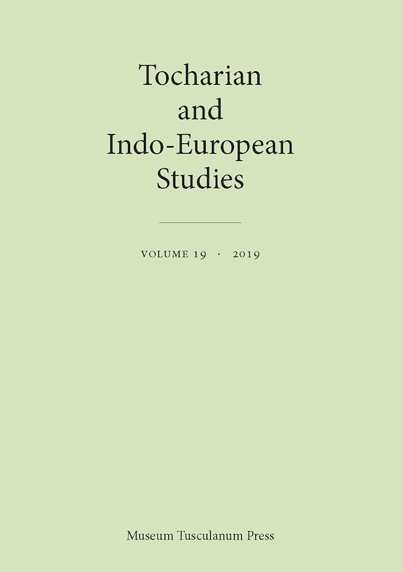 Couverture_Tocharian And Indo-european Studies 19