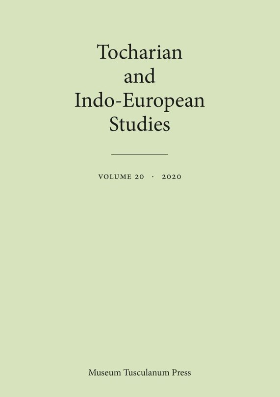 Couverture_Tocharian And Indo-european Studies 20