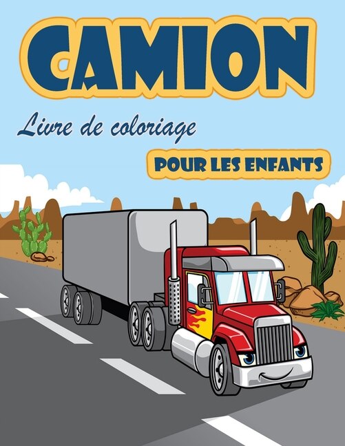 Front cover_Livre de coloriage de camions