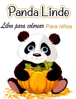 Front cover_Libro para colorear del lindo panda para niños