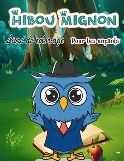 Front cover_Livre de coloriage de chouettes pour enfants