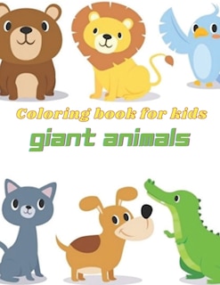 Front cover_Giant Animals Coloring Book