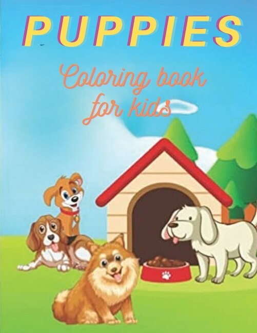Couverture_Happy Puppies Coloring Book for kids