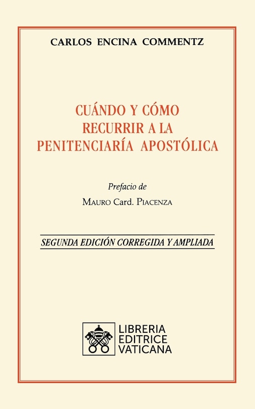 Front cover_Cuándo y cómo recurrir a la Penitenciaría Apostolica. Nueva Edición corregida y ampliada
