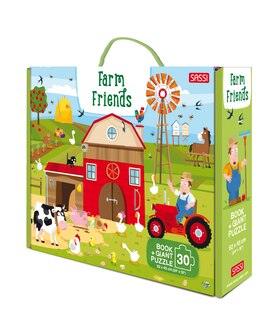 FARM FRIENDS BK PUZZLE 60PC