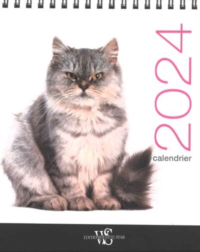 Front cover_Calendrier de table 2024 Chats