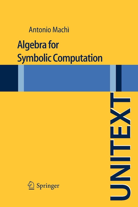 Front cover_Algebra for Symbolic Computation