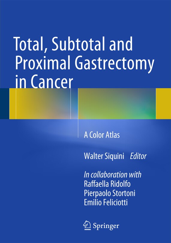 Couverture_Total, Subtotal and Proximal Gastrectomy in Cancer