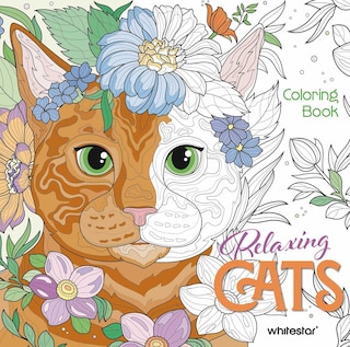 Front cover_Relaxing Cats Coloring Book