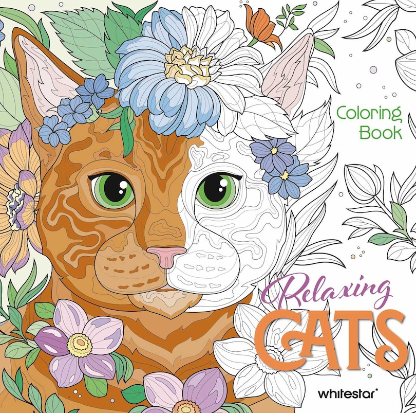 Front cover_Relaxing Cats Coloring Book